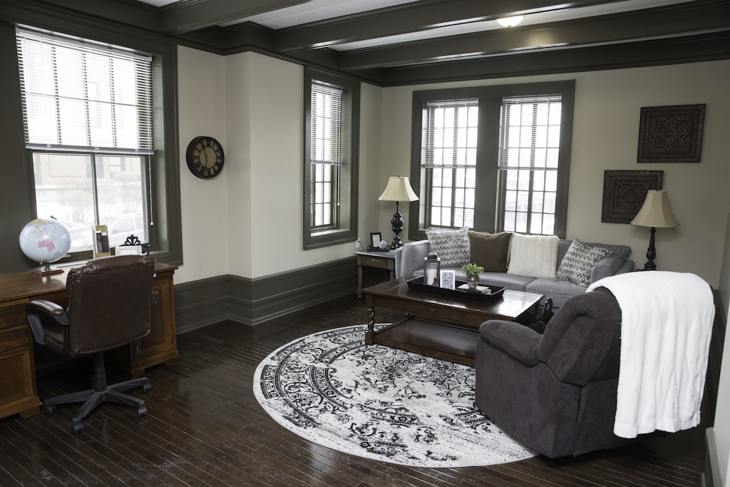 Inside the Saint Rita Apartments, designed to support Detroit's